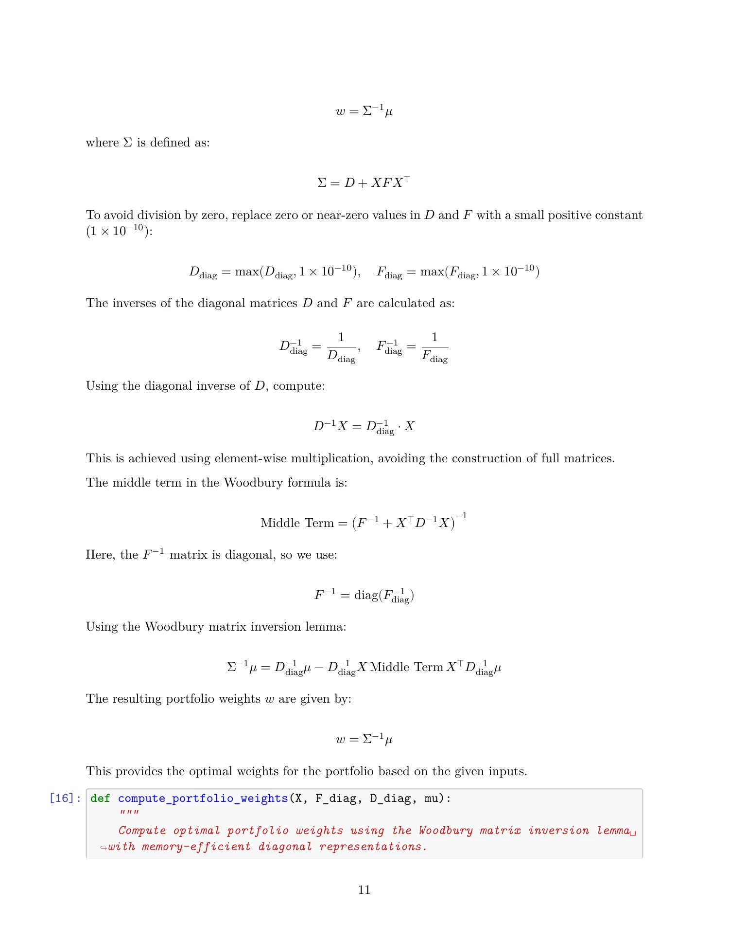 Factor risk & portfolio construction, original report page 11