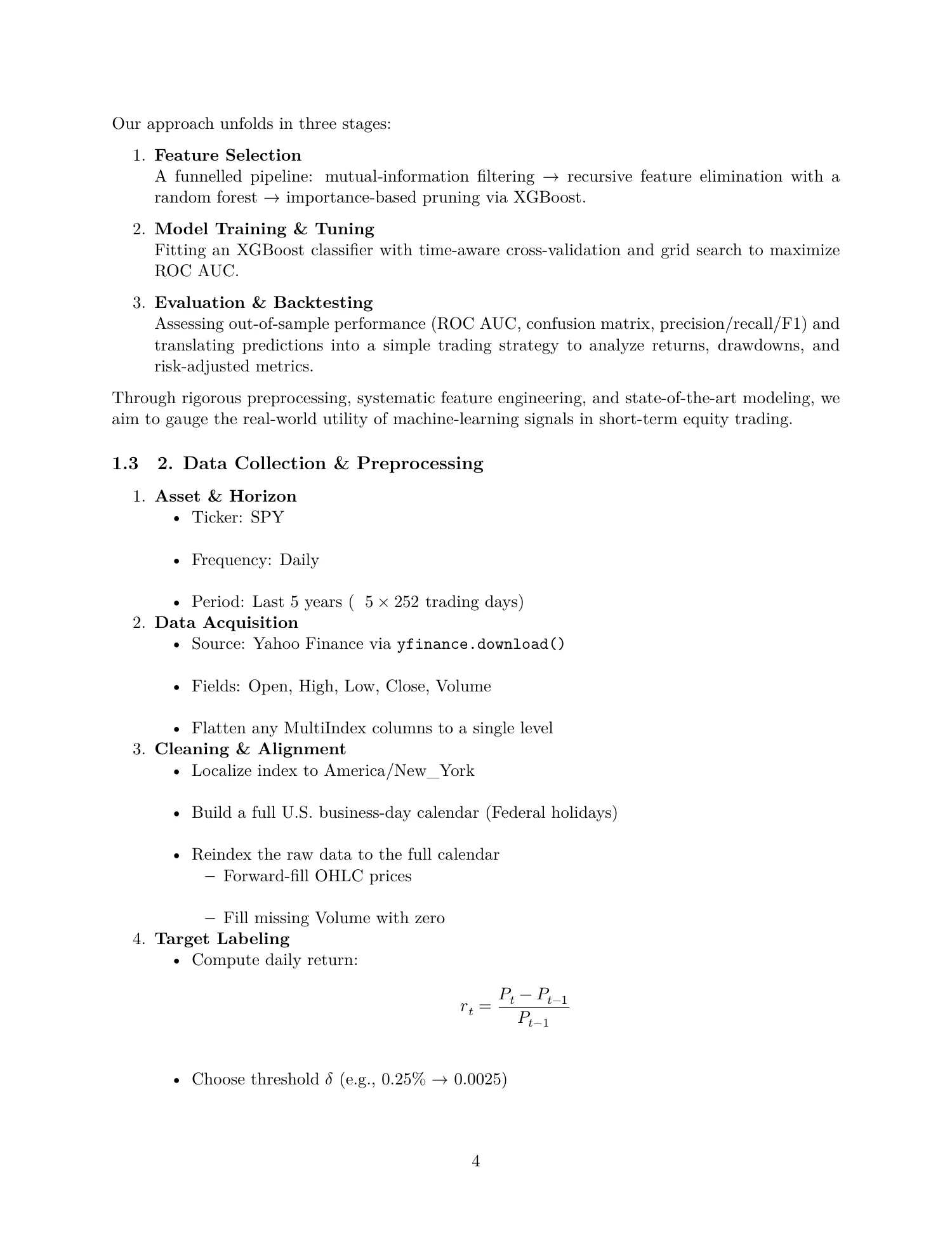 SPY classification study, original report page 4