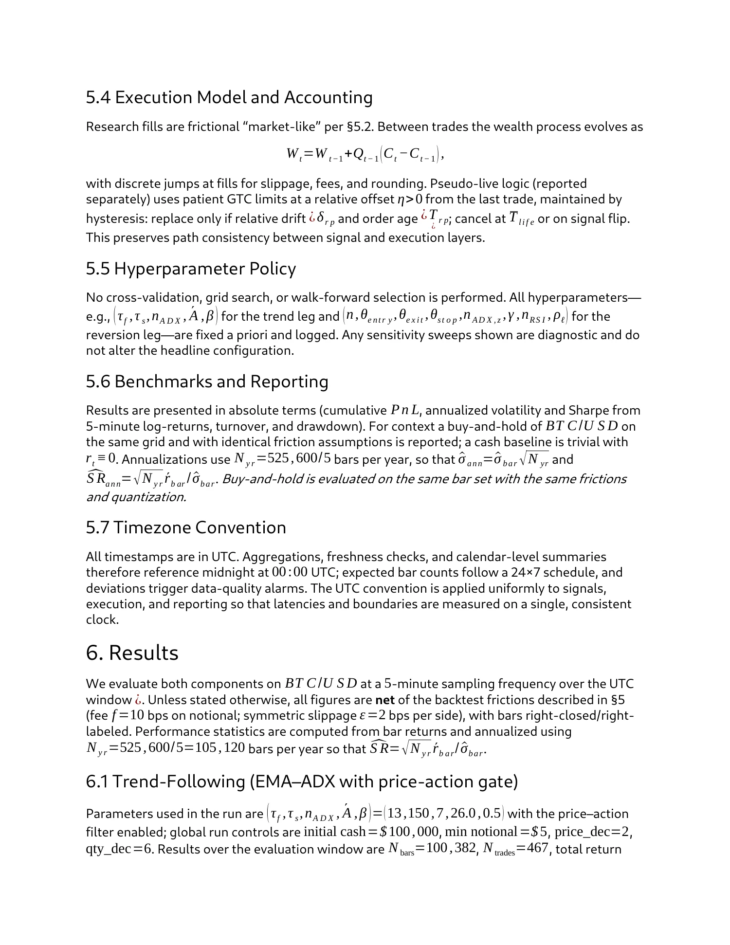 Strategy research & paper trading, report page 10 of 27