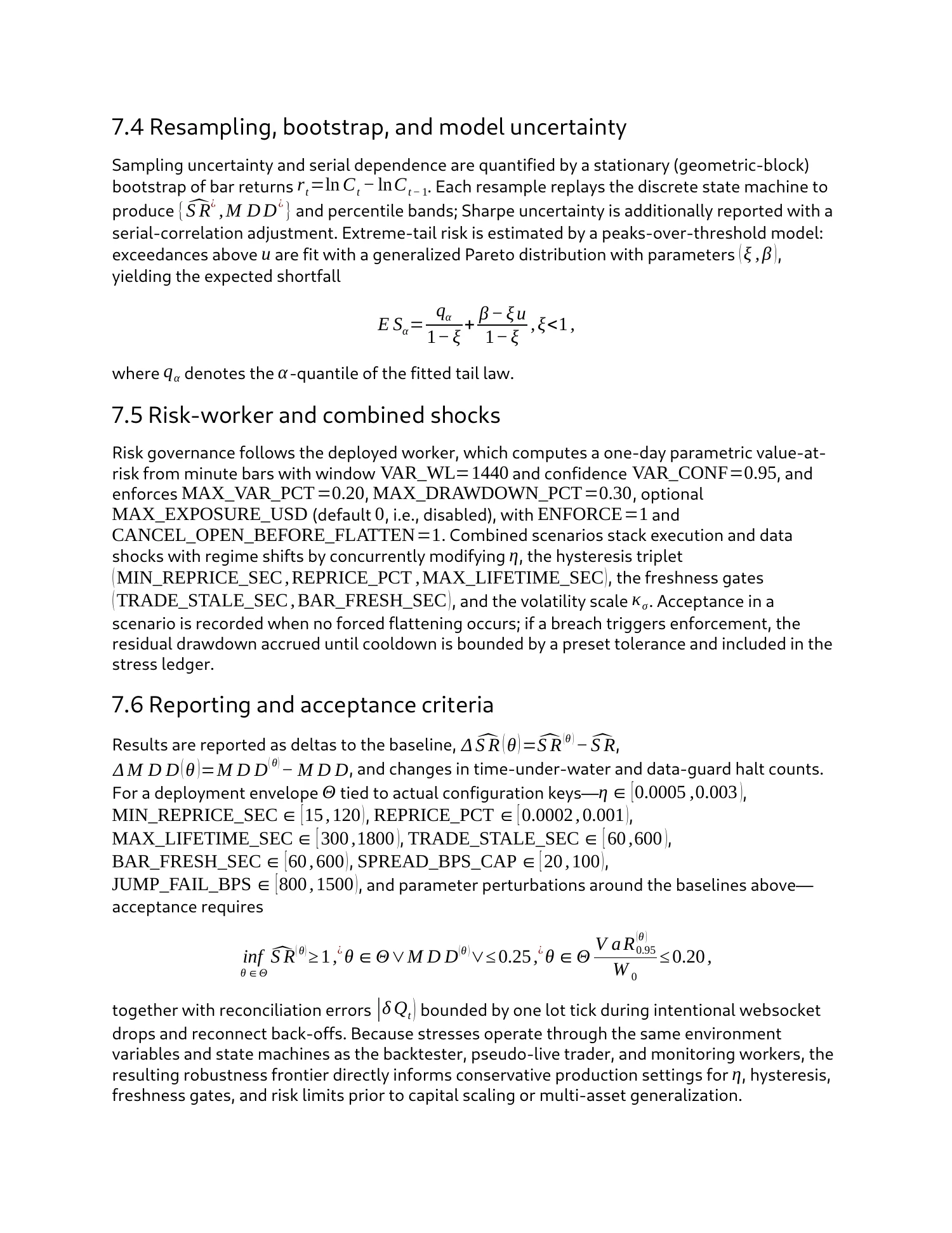 Strategy research & paper trading, report page 13 of 27