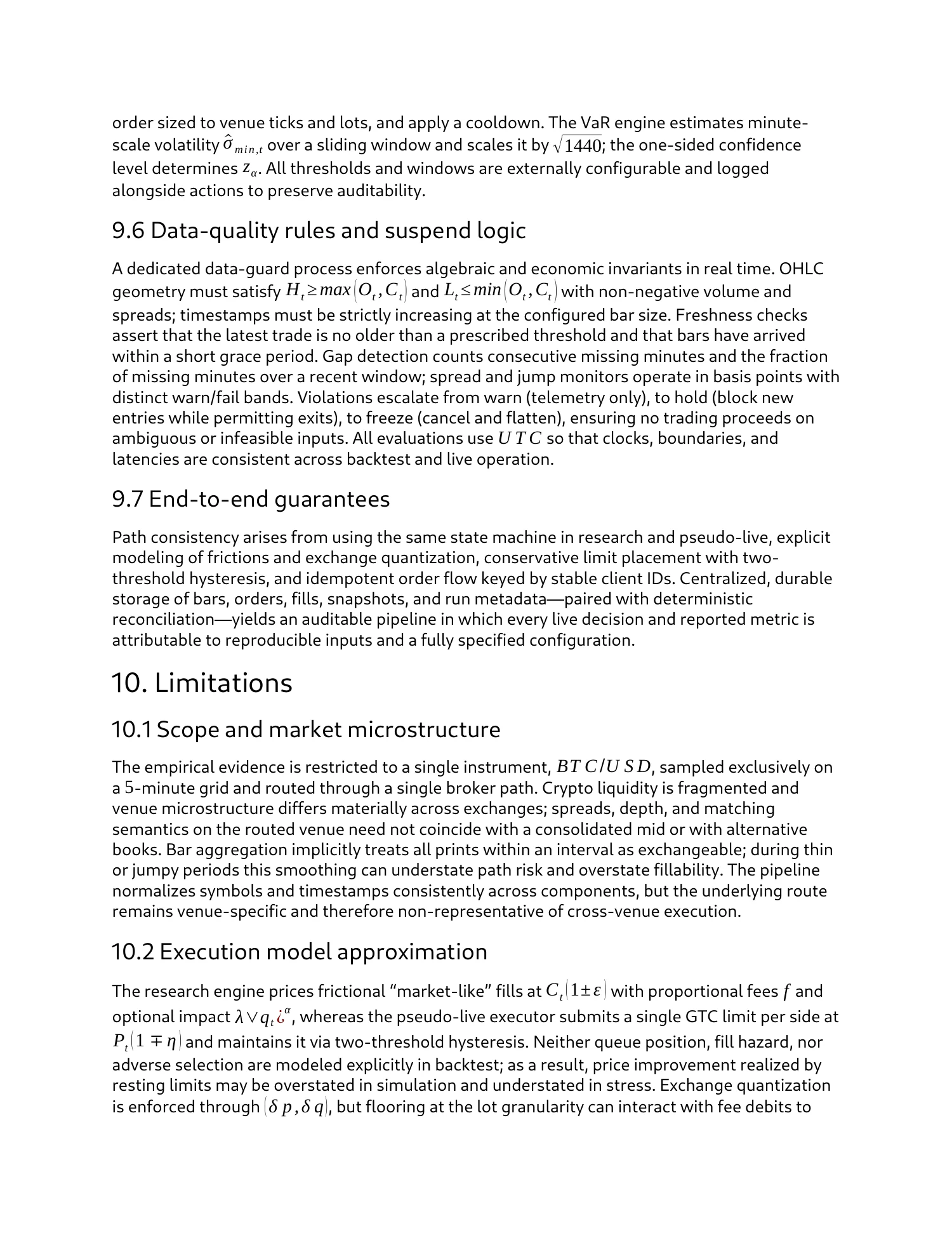 Strategy research & paper trading, report page 18 of 27
