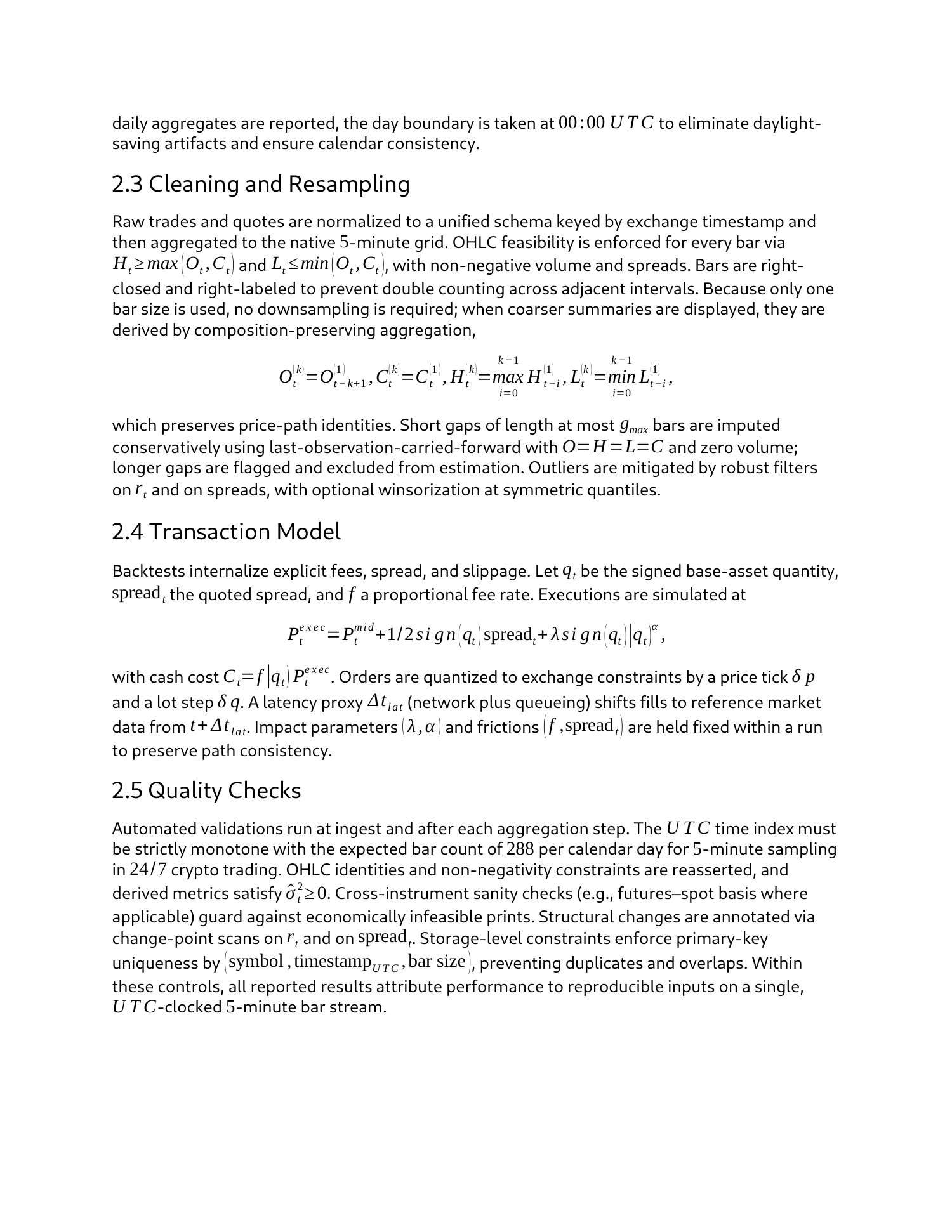 Strategy research & paper trading, report page 3 of 27