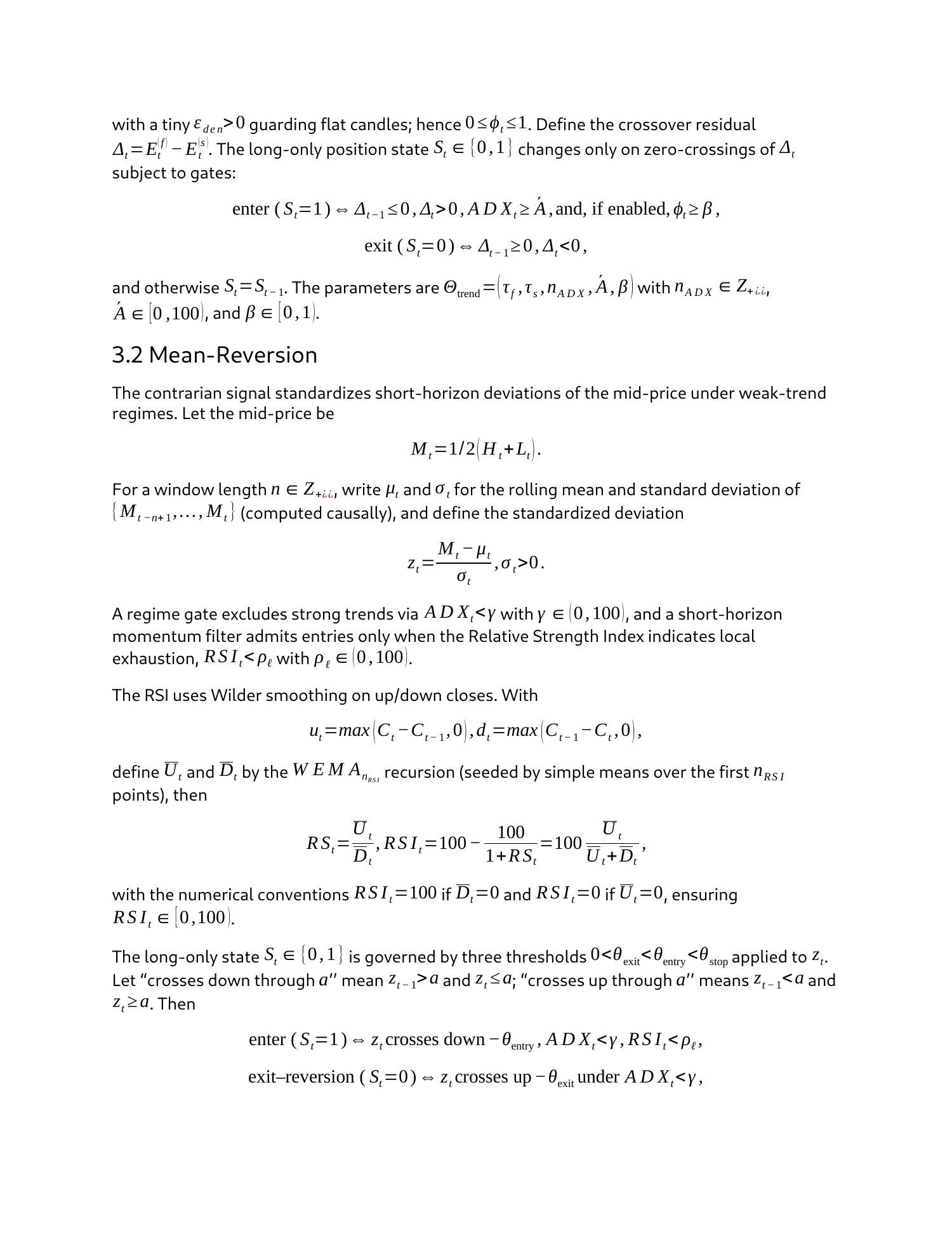 Strategy research & paper trading, report page 5 of 27