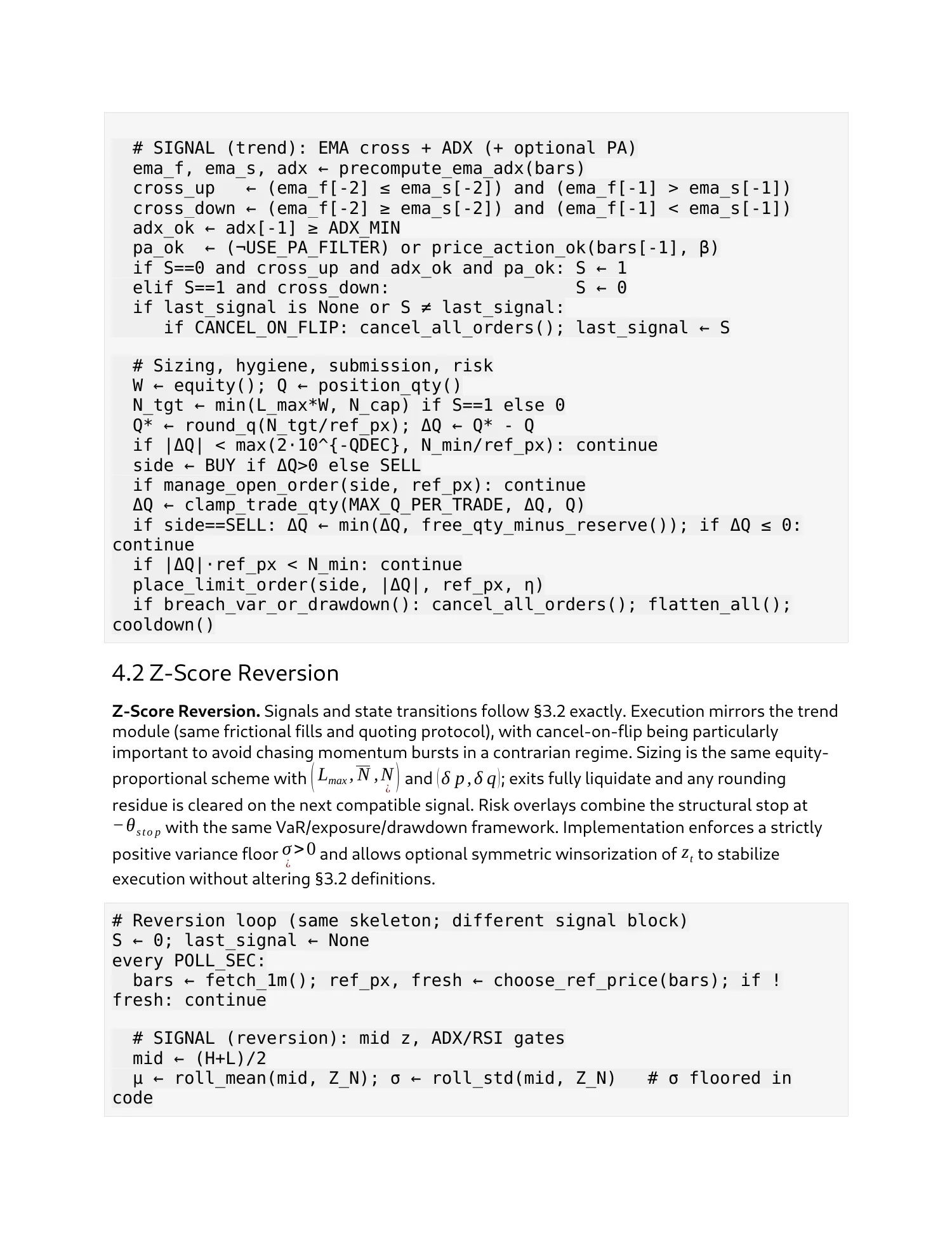 Strategy research & paper trading, report page 7 of 27