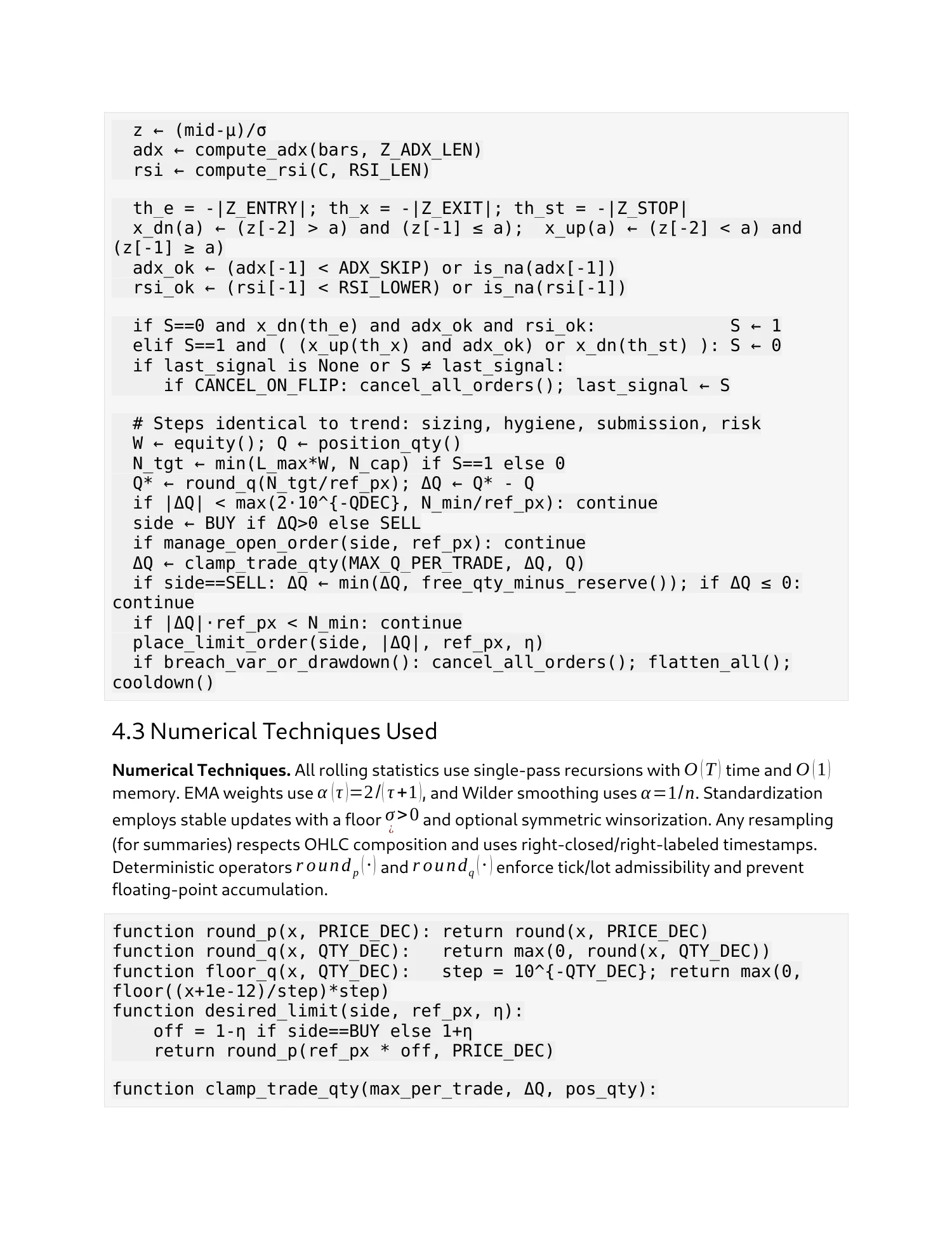 Strategy research & paper trading, report page 8 of 27