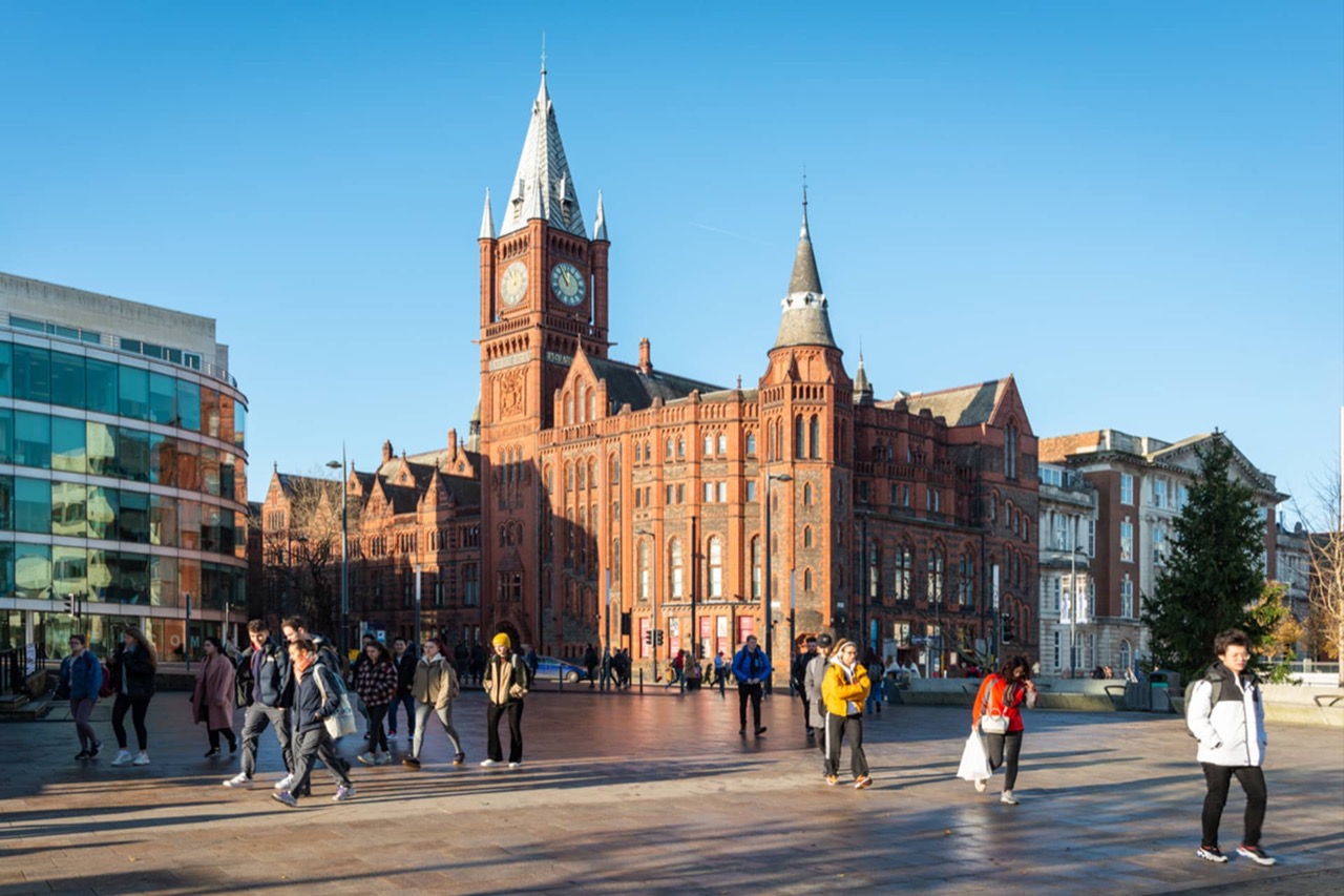 Victoria Building and University Square at the University of Liverpool
